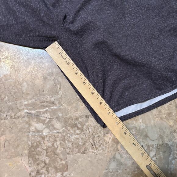 Legends Shorts Mens Medium Black Luka 7” Lined Gym Running Stretch - Picture 2 of 8